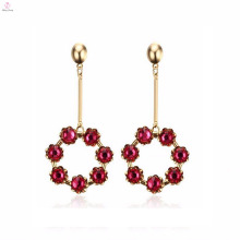 Hot Sale 2017 Fashion Gold Plating Vintage Flower Earrings Drop